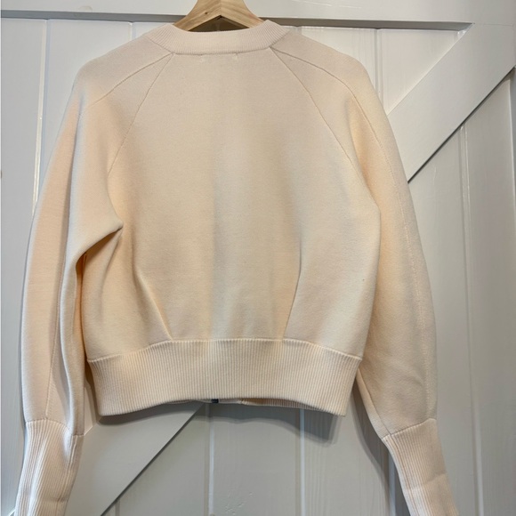 Athleta Sequoia sweater zip up jacket   Magnolia white Small - Picture 4 of 9